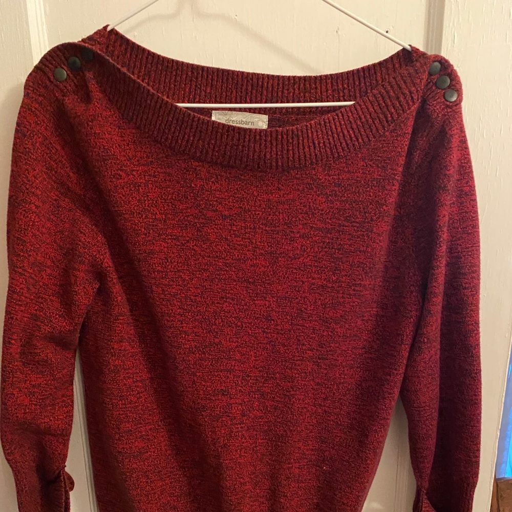 Deessbarn boatneck sweater.